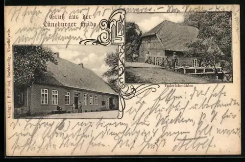 AK Kirchwalsede, Gasthaus und Mühlhaus Federlohmühlen
