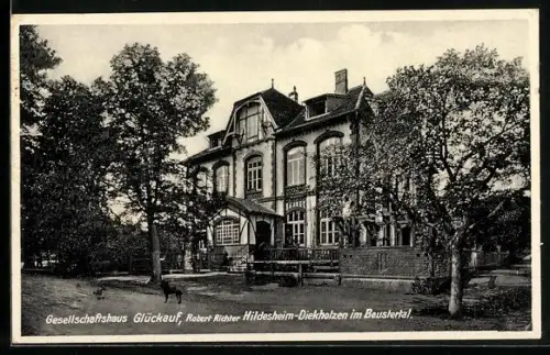 AK Diekholzen /Hildesheim, Gasthof Glückauf von Robert Richter