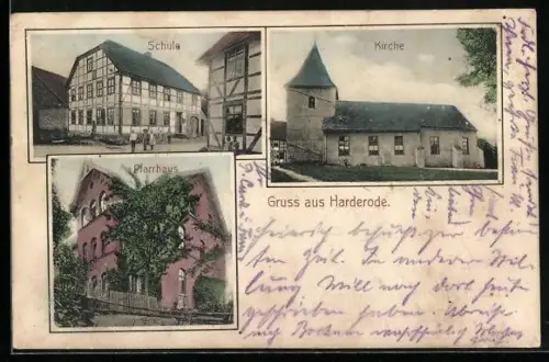AK Harderode, Pfarrhaus, Kirche und Schule
