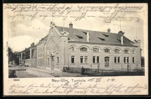 AK Neu-Ulm, Ansicht der Turnhalle