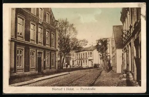AK Nortorf i. Holst., Partie in der Poststrasse