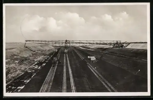 AK Grube Ilse /N.-L., Abraum-Förderbrücke Ilse-Ost, Kohle