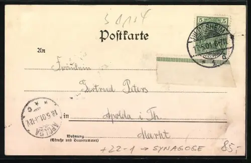 AK Hildesheim, Synagoge am Lappenberg