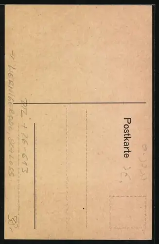 Künstler-AK Handgemalt: Wernigerode, Blick auf das Schloss