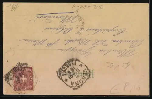 Lithographie Hannover, Technische Hochschule, Halt gegen das Licht