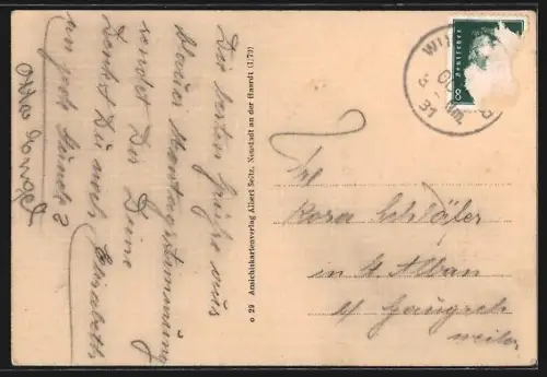 AK Würzweiler am Donnersberg, Gasthaus und Pension Engel, Strassenpartie