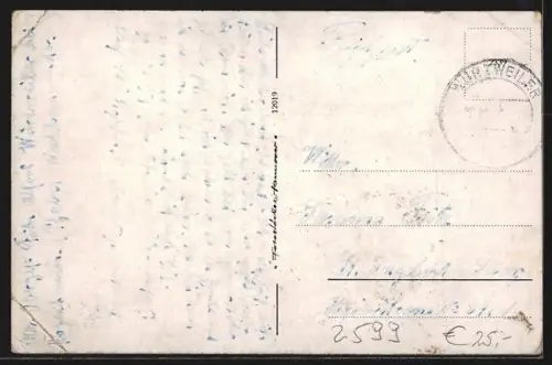 AK Würzweiler am Donnersberg, Gasthaus und Pension Engel, Strassenpartie