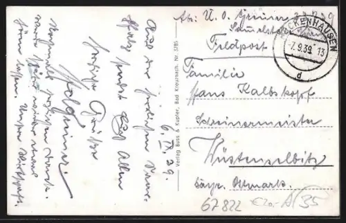 AK Waldgrehweiler, Gasthaus Hugo Schlemmer, Ortsansicht aus der Vogelschau