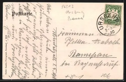 AK Mindelzell, Gasthof u. Brauerei v. J. Geyer, Blick auf den Ort