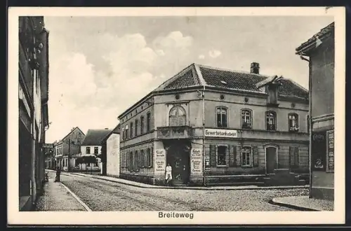 AK Seehausen /Wanzleben, Grewerbebank im Breiteweg