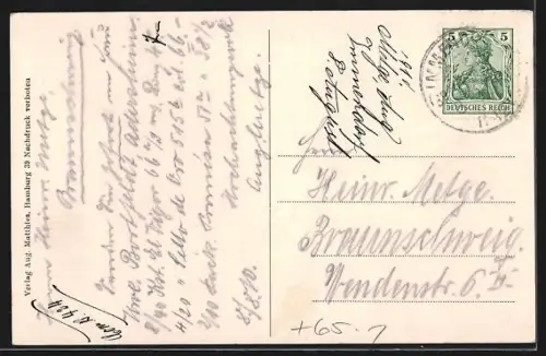 AK Immendorf / Braunschweig, Bahnhof, Gasthof v. Fritz Bergmann, Kirche