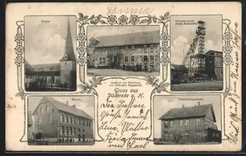 AK Düderode a. H., Kirche, Schule, Gewerkschaft Anna Katharina