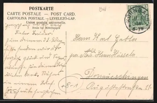 AK Kürnbach / Baden, Bierbrauerei v. Karl Gabler, Ortsansicht