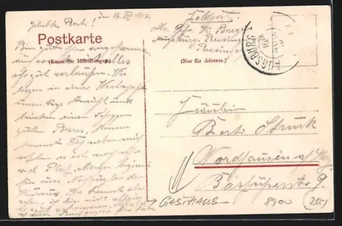 AK Augsburg, Gasthof Reisinger Hof mit Strassenpartie