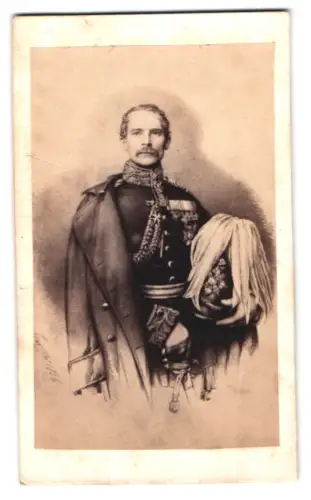 Fotografie Portrait Philipp Freiherr Räder von Diersburg, grossherzoglich-badischer Generalleutnant in Uniform