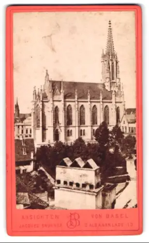 Fotografie Jacques Brunner, Basel, Ansicht Basel, Blick auf die Elisabethenkirche