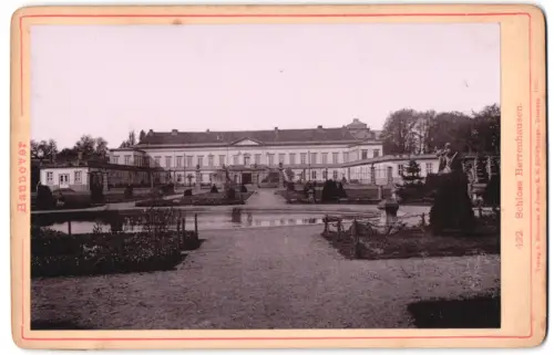 Fotografie Römmler & Jonas, Dresden, Ansicht Hannover, Blick vom Park auf Schloss Herrenhausen