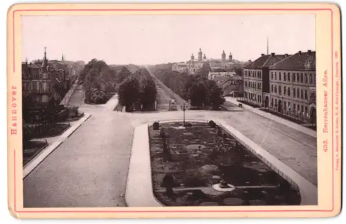 Fotografie Römmler & Jonas, Dresden, Ansicht Hannover, Blick in die Herrenhauser Allee