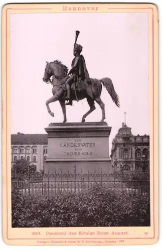 Fotografie Römmler & Jonas, Dresden, Ansicht Hannover, Denkmal des Königs Ernst August