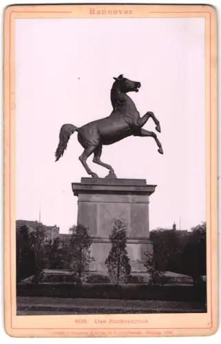 Fotografie Römmler & Jonas, Dresden, Ansicht Hannover, Denkmal: das Sachsenross