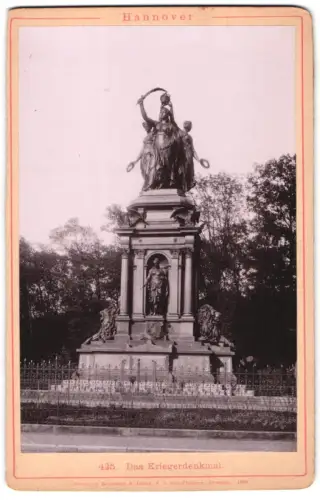Fotografie Römmler & Jonas, Dresden, Ansicht Hannover, Blick auf das Kriegerdenkmal