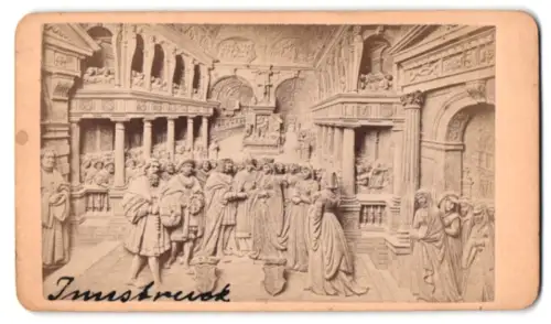 Fotografie Johann Gross, Innsbruck, Ansicht Innsbruck, Reliefdarstellung in der Hofkirche