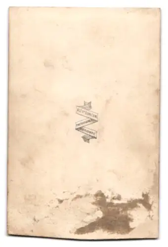 Fotografie Alex Duncan, Blairgowrie, Frau im langen Kleid an Tisch stehend