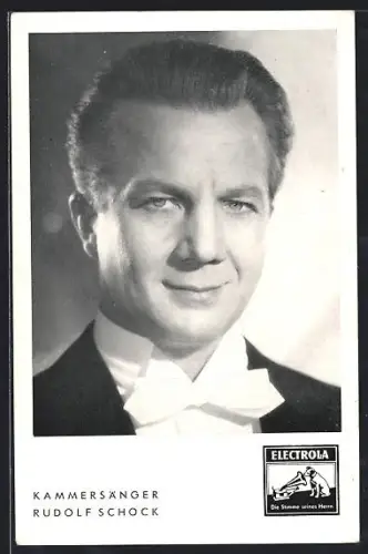 AK Kammersänger Rudolf Schock, mit Signatur