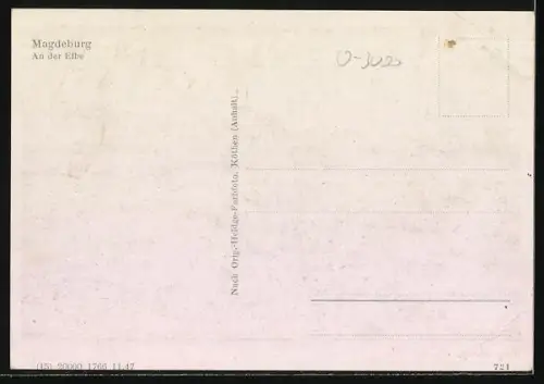AK Magdeburg, Elbpartie mit Schiffen