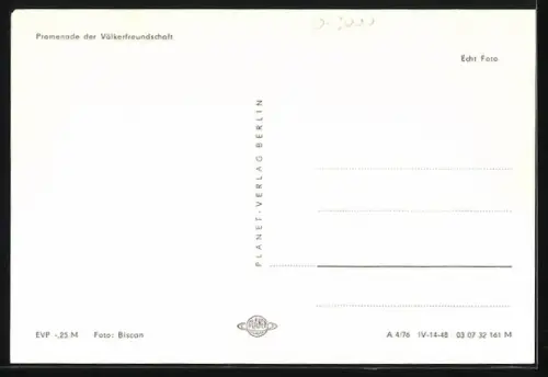 AK Magdeburg, Collage mit Brunnen und Kunstwerken in der Promenade der Völkerfreundschaft