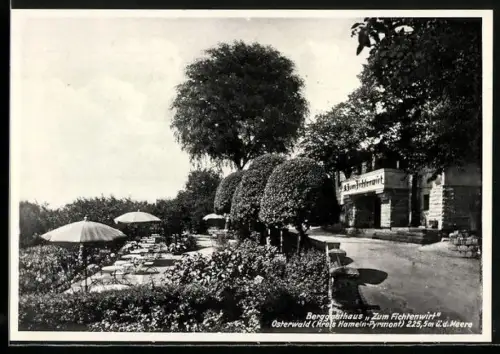 AK Osterwald / Hameln, Berggasthaus Zum Fichtenwirt, Bes. Herm. Brand