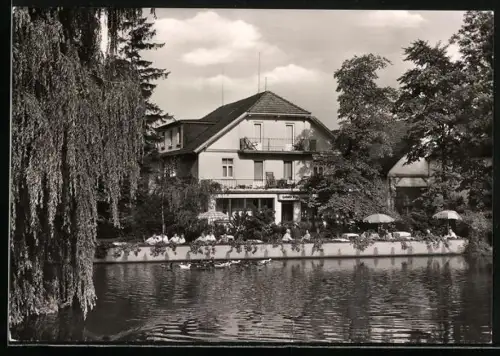 AK Bad Pyrmont, Blick auf Gasthaus-Pension Hamborner Mühle