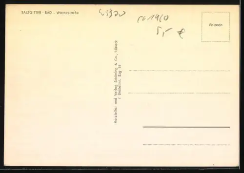 AK Bad Salzgitter, Häuser in der Warnerstrasse