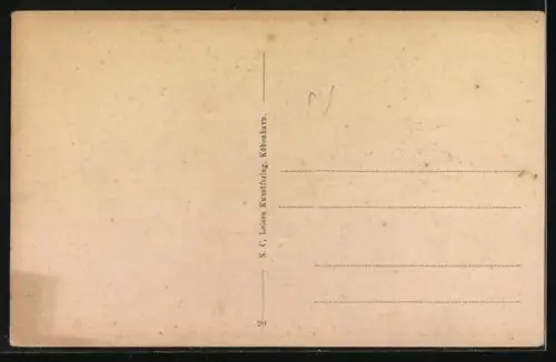 AK Affe, Portrait von der Seite