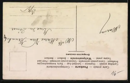 AK Kleines Mädchen und ein weisser Pudel