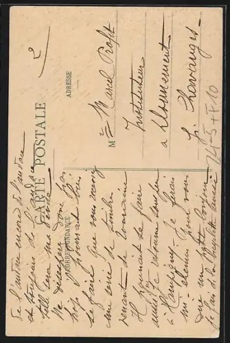 AK St-Julien /Aube, Les Inondations du 22 Janvier 1910, La Rue Danton