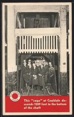 AK Coaldale, PA, Cage at Coaldale Colliery