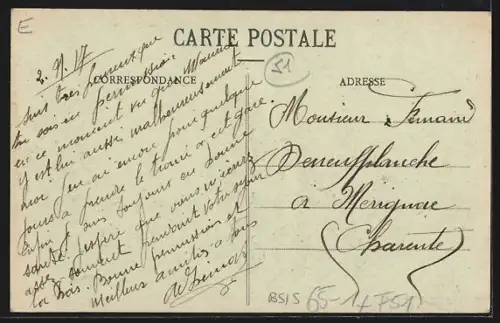 AK Muizon, La Gare et la Route de Muizon, Bahnhof