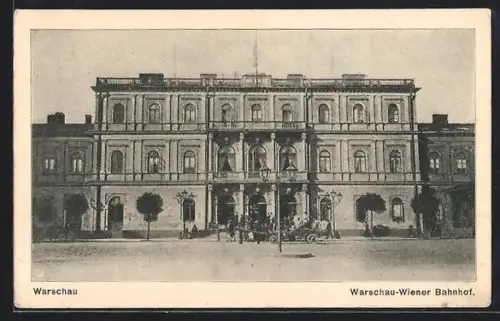 AK Warschau, Warschau-Wiener Bahnhof