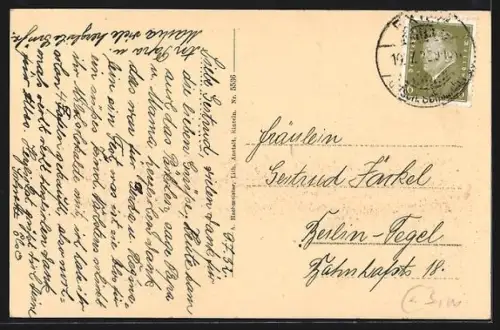 AK Exten, Kirche und Fachwerkhaus