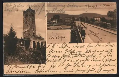 AK Rinteln, Klippenturm, Weserbrücke, Weserpartie