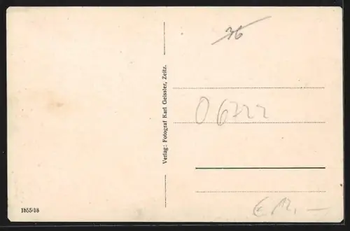 AK Dietendorf / Zeitz, Ortsblick von Wetterzeube