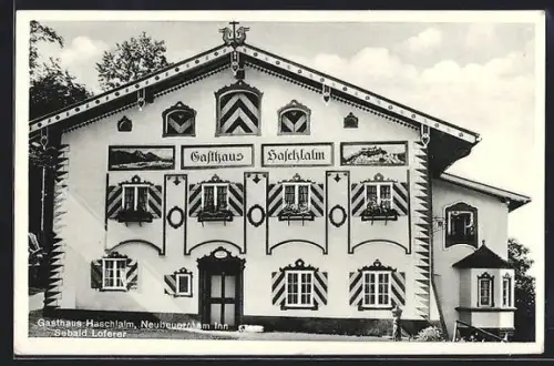 AK Neubeuern am Inn, Gasthaus Haschlalm S. Loferer