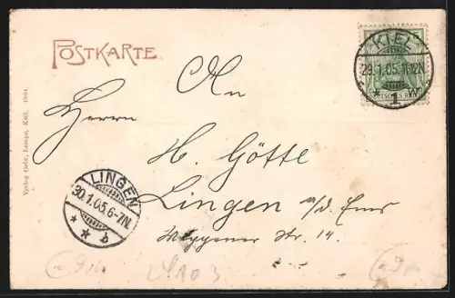 AK Kiel, Riesenkran auf der Kruppschen Werft