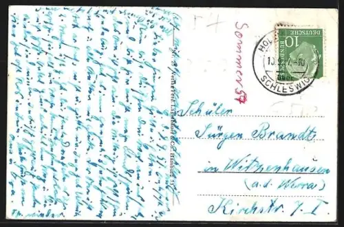 AK Husum /Nordsee, ZOB, Panorama aus der Vogelschau