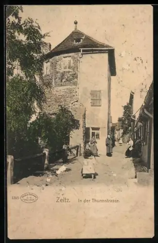 AK Zeitz, Partie in der Thurmstrasse