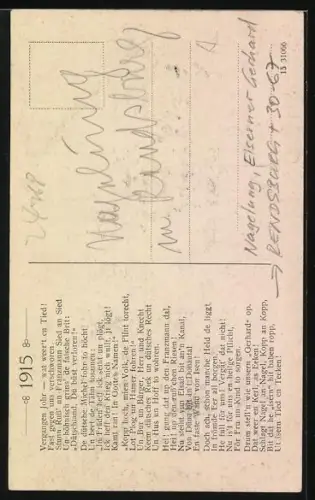 AK Rendsburg, Skulptur Gerhard mit Schwert und Schild