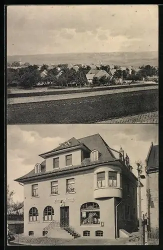AK Pfalzfeld / Hunsrück, Gasthaus zum Bahnhof, Teilansicht