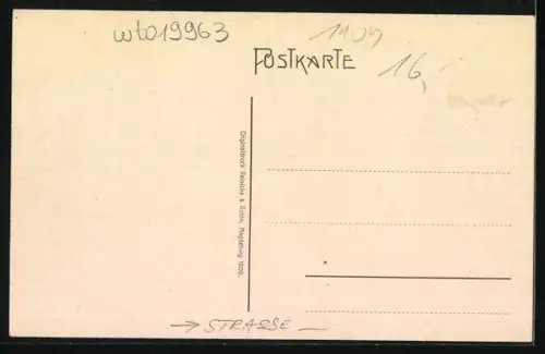 AK Einbeck, Strasse Langer Wall mit Villen