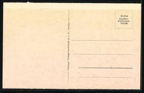 AK Danzig / Gdansk, Marienkirche zwischen den Häusern